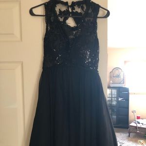 Black short prom dress